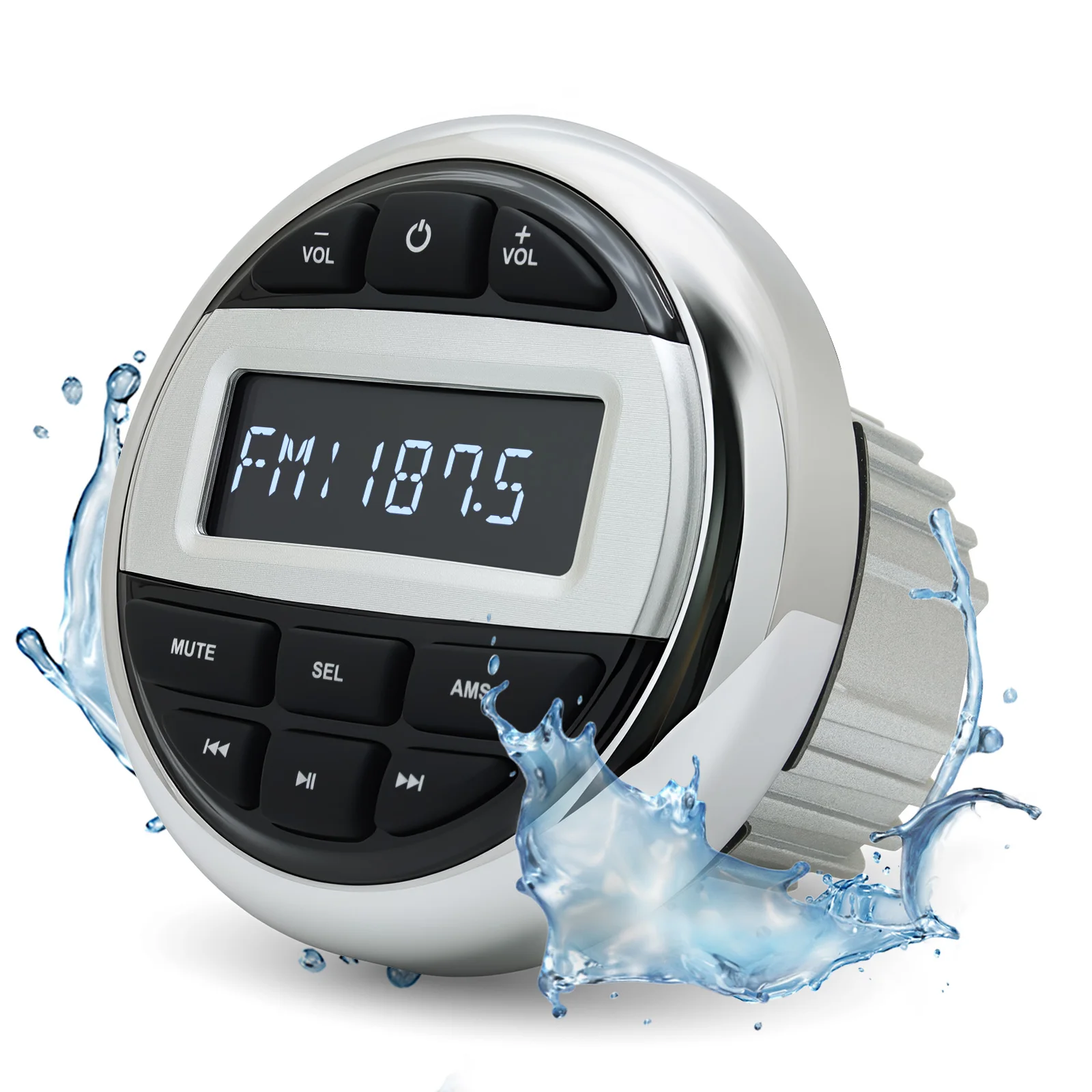 Boat Radio MP3 Media Player Stereo Marine Radio Bluetooth-compatible AUX Interfa