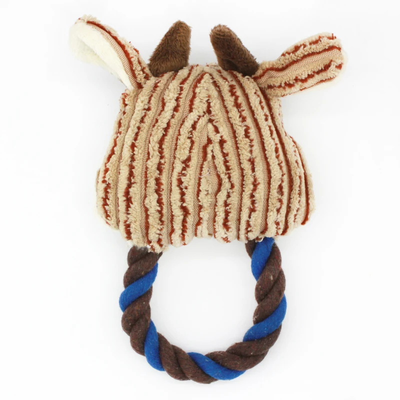 Bite Resistant Dog Chew Toy Plush Stuffed Pet Squeak - PeticaDeals