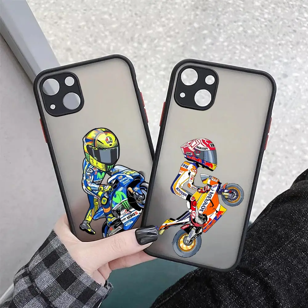 Divertente Moto Gp Moto Sport Cqoue Per Iphone 15 Pro Max Custodia Per Iphone 11 12 13 14 15 Pro Max Mini Se 8 7 Plus Cover Opaca