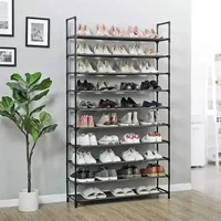 10 Tier Standing Shoe Shelf High-capacity and Simple Shoe Cabinet Save Space Household Rack Student Dormitory Storage Cabinets 2