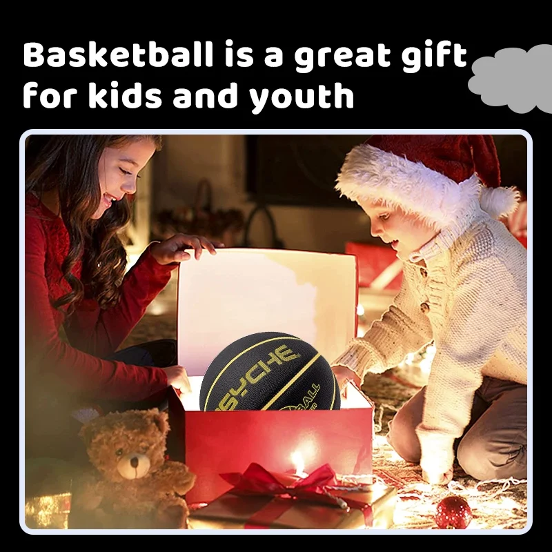 Original Psyche Rubber Basketball Ball Size 3 Size 5 7 Kids Youth (With Free Pin、 Net、Pump)