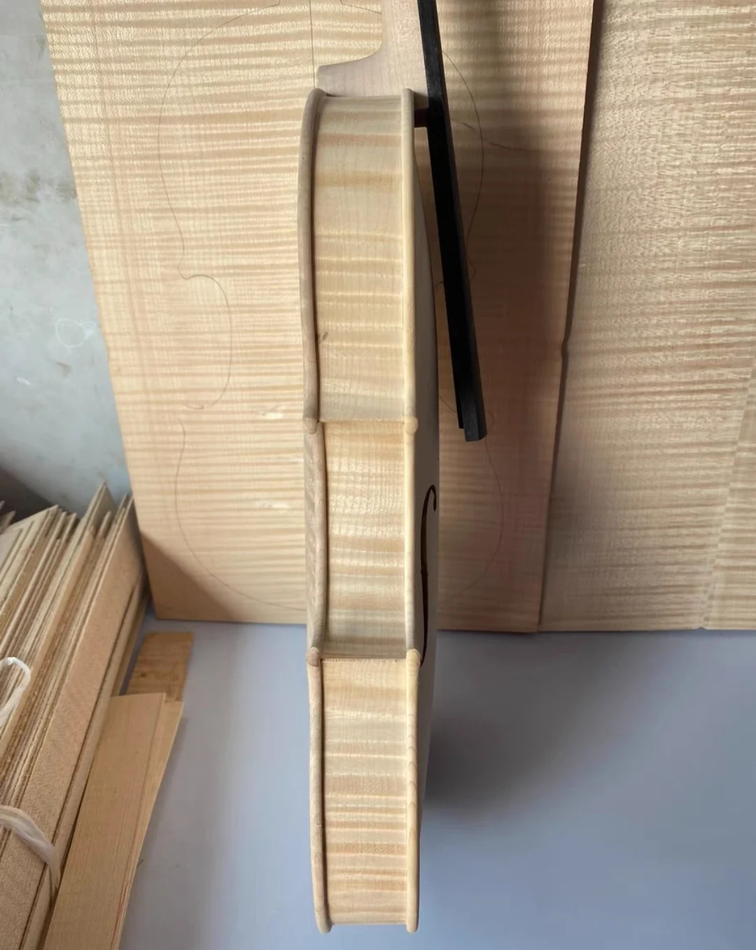 Over 20 years Professional Maple violin white embryo unfinished white maple wood violin solid wood DIY violino