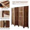 4 Panel Rooms Divider Wall, 5.6 FT Tall Folding Privacy Screen,Partition Divider Room for Room Separation,Rooms Partition Separa 4