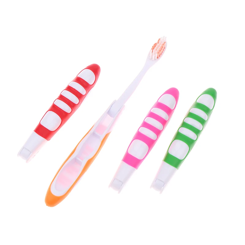 1Pcs 일회용 접이식 칫솔 위생 구강 여행 캠핑 칫솔 하이킹 칫솔 치아 청소 도구