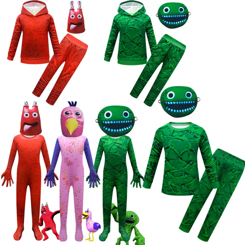 Halloween Garden Of Banban Costume Kid Boys Green Jumbo Josh Monster Cosplay Horror Game Tuta Canival Birthday Party Costume