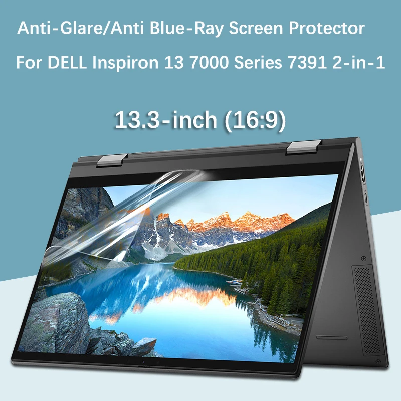 2X Protezione Dello Schermo Ultra Trasparente/Antiriflesso/Anti Raggi Blu Per Laptop Dell Inspiron 13 Serie 7000 7391 2-In-1 13.3 "16:9