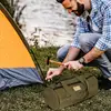 Camping Tent Stakes Bag Large Capacity Canvas Bag Wear-resistant Tool Bag For Large Capacity Cylindrical 11.8 In Peg Bag 4