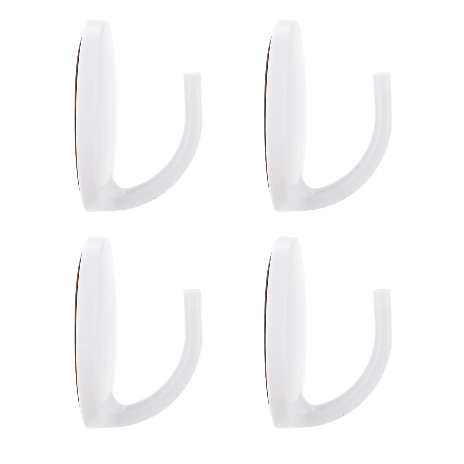 

4 PCS Wreath Hanger Magnetic Hook Kitchen Fridge Hooks Hangers Key Chain White Holder