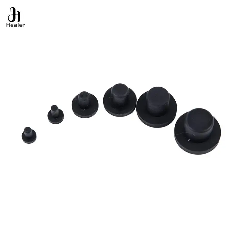 3.5-12mm Solid Rubber Hole Caps High Temperature Resistance T Type Silicone Seal Hole Plugs Dust-proof Gasket Blanking End Caps