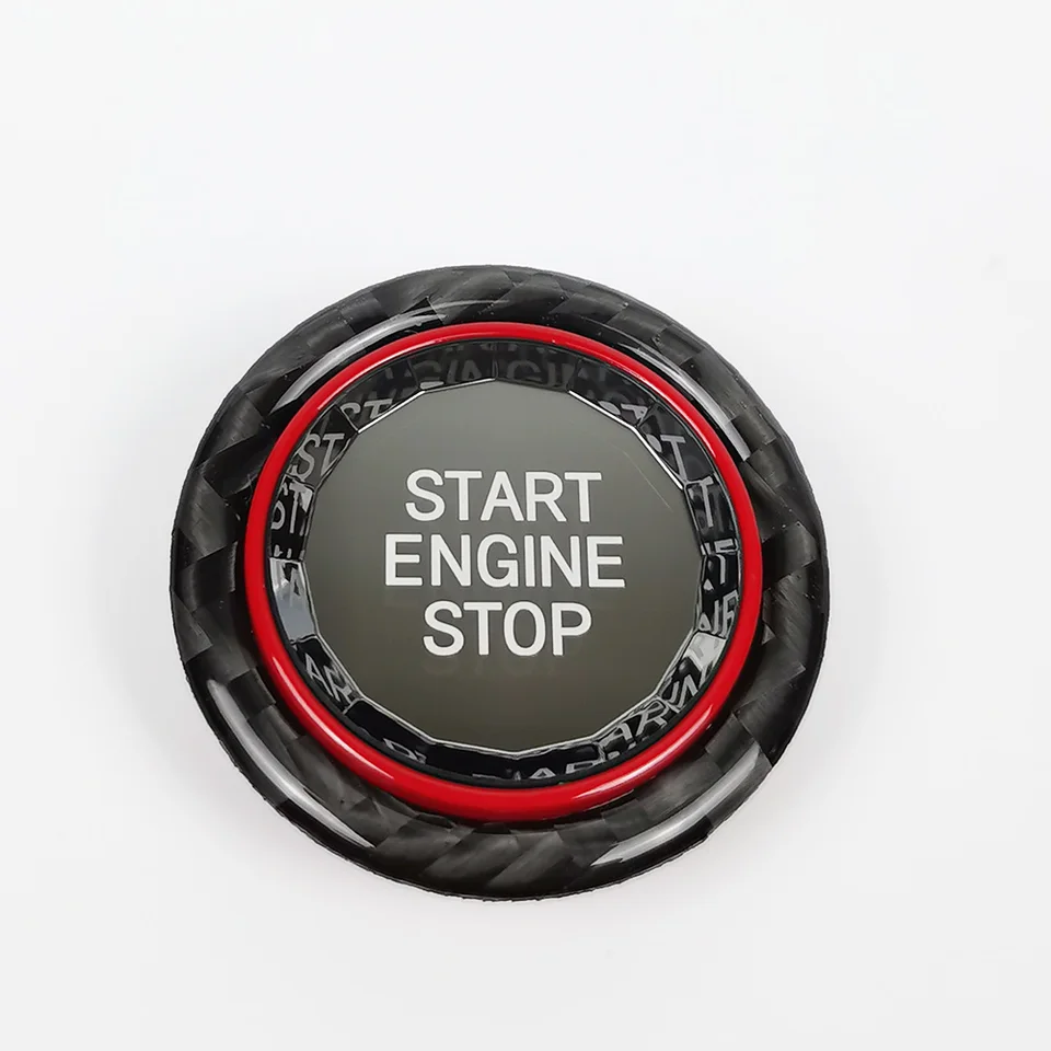 Autocollant Circulaire De Clé De Contact De Bouton D'arrêt De Démarrage De Moteur De Voiture Pour BMW Série 3 E90 E92 E93 Autocollant De Commutateur De Bouton Poussoir D'allumage D'arrêt