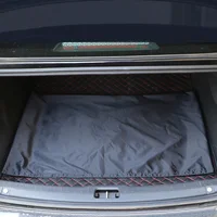 Car Black Seat Cover Repair Pull Cargo Waterproof Antifouling Dust Covers Steering Wheel Protective Cover Universal Boot Car Mat 4