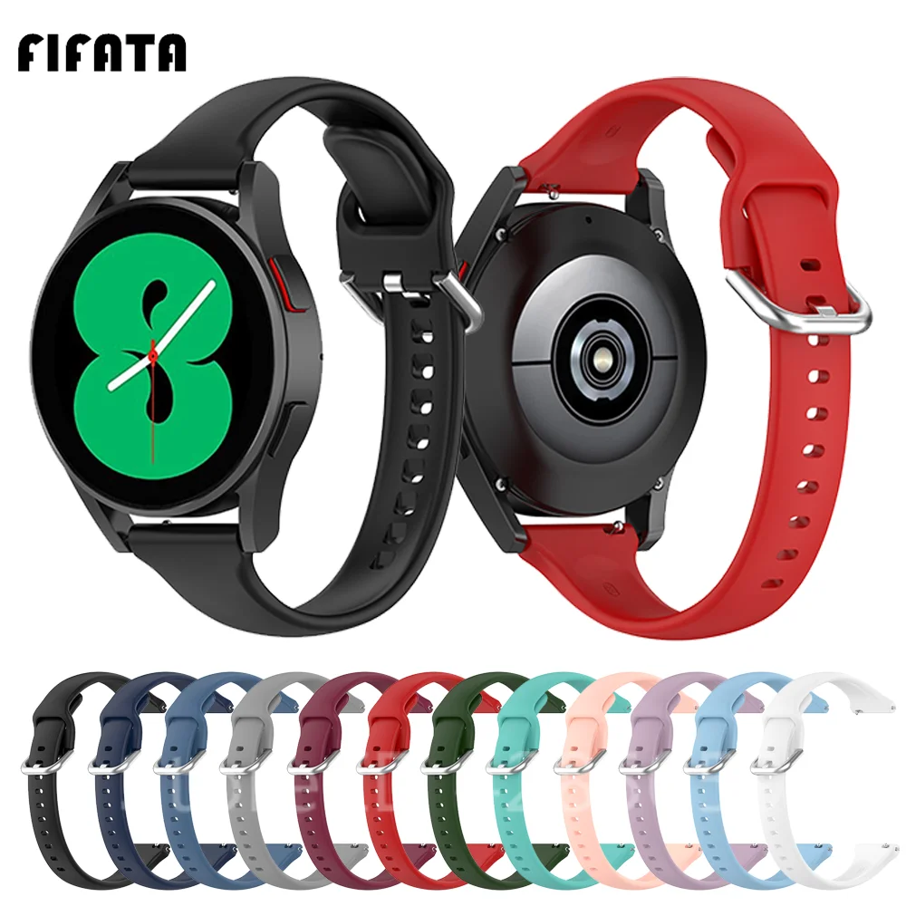 Cinturino In Silicone Sottile 20Mm Per Samsung Galaxy Watch 4/Watch 4 Classic/Watch 3 41Mm Galaxy Watch Active 2 Strap Wristband Bracelet