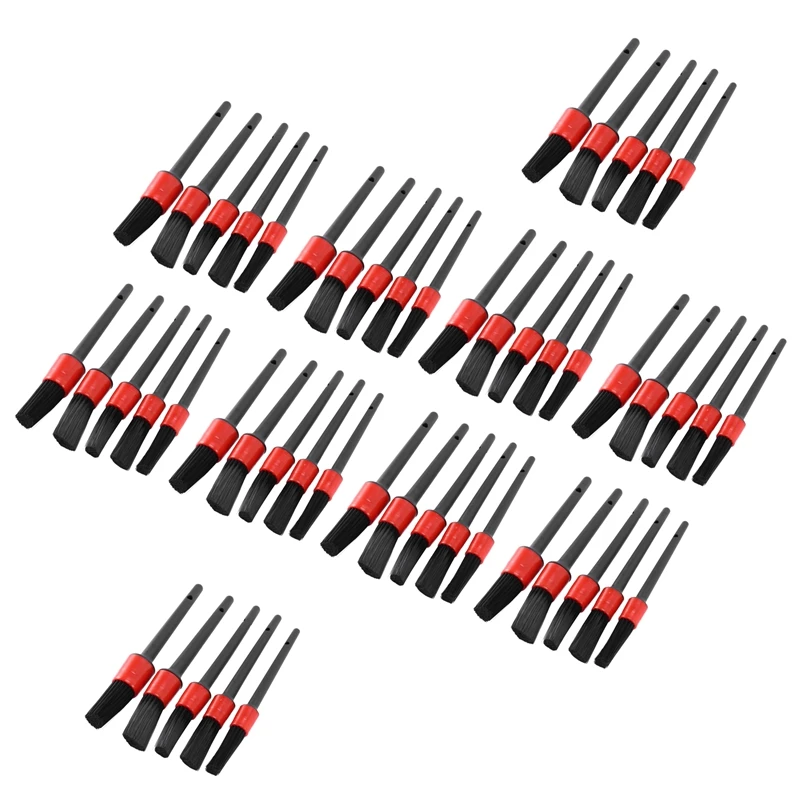 

50X Detail Brush, Auto Detailing Brush Set Perfect For Car Motorcycle Automotive Cleaning Wheels, Dashboard