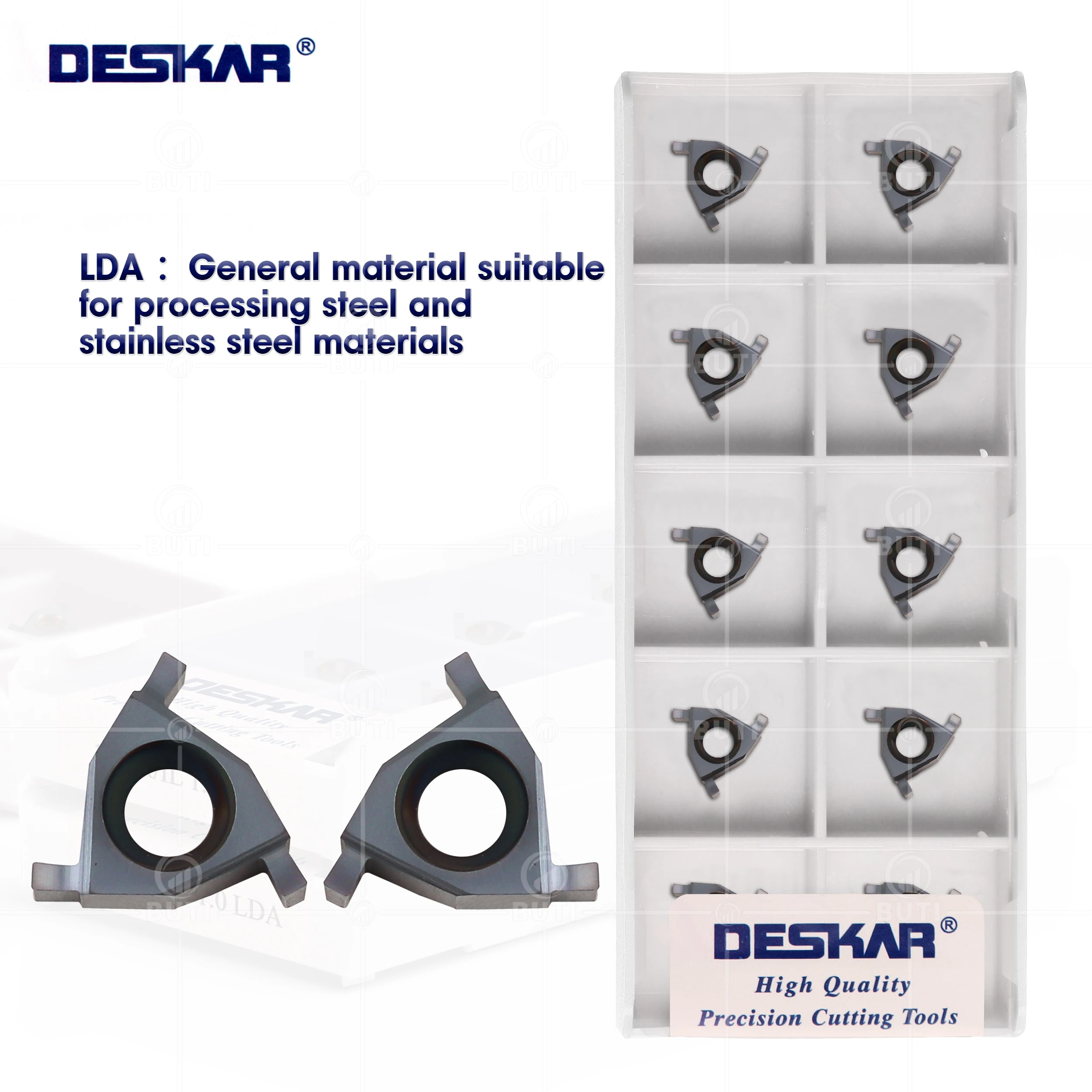 

DESKAR 100% Original 11ER/IL 11IR/EL 0.7 0.8 0.9 1.0 1.1 1.2 1.3 1.4 1.5 LDA Turning Tool Carbide Blade CNC Lathe Shallow Cutter