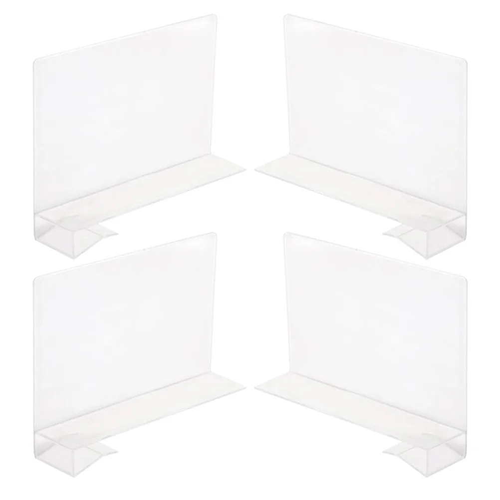 

4Pcs Multi-functional Shelves Dividers Library Books Divider Plastic Closet Shelf Dividers
