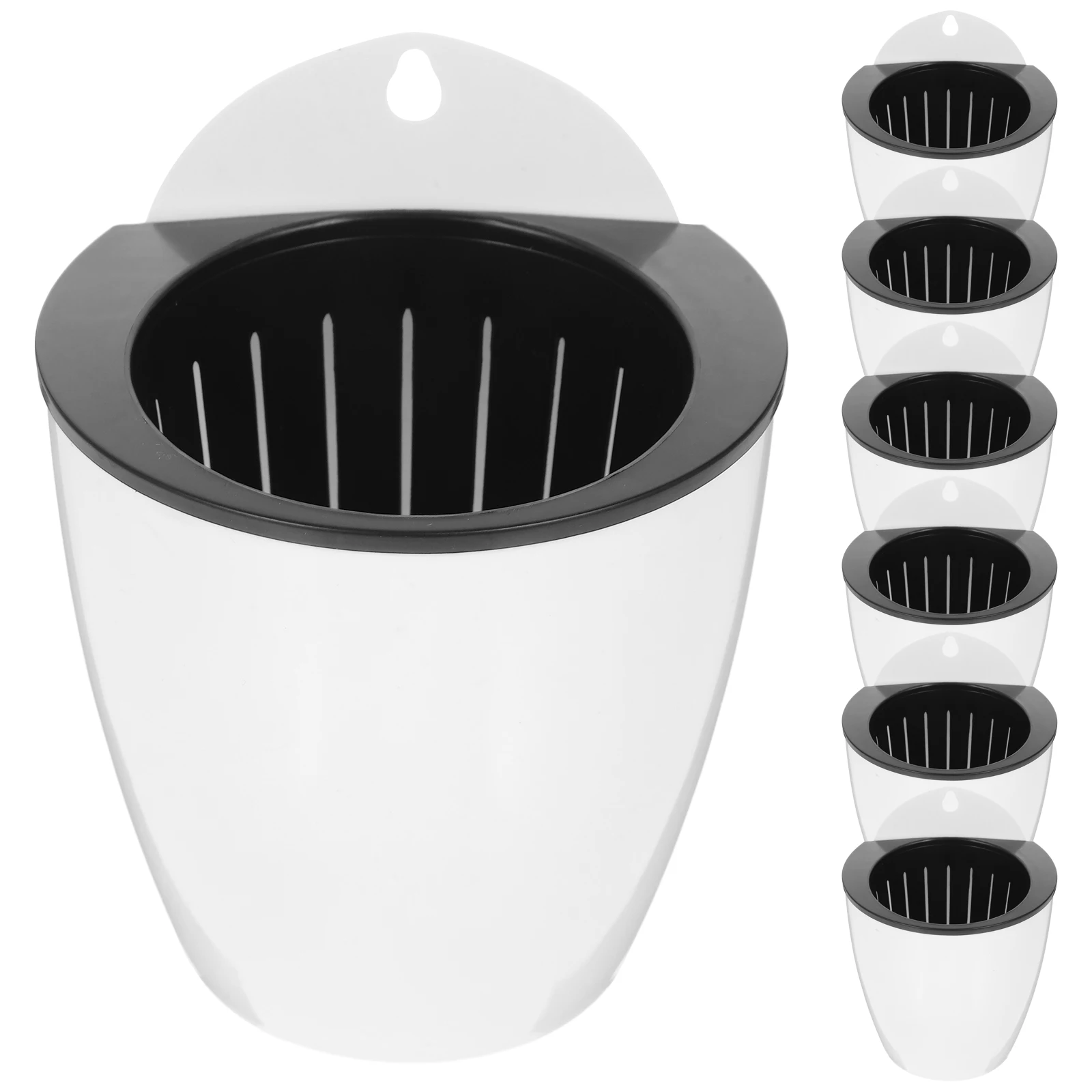 

7pcs Indoor Wall Self Watering Planter Hanging Soil Culture Flower Plant Pot Succulent Planter Self Watering Flower Pot multiuse