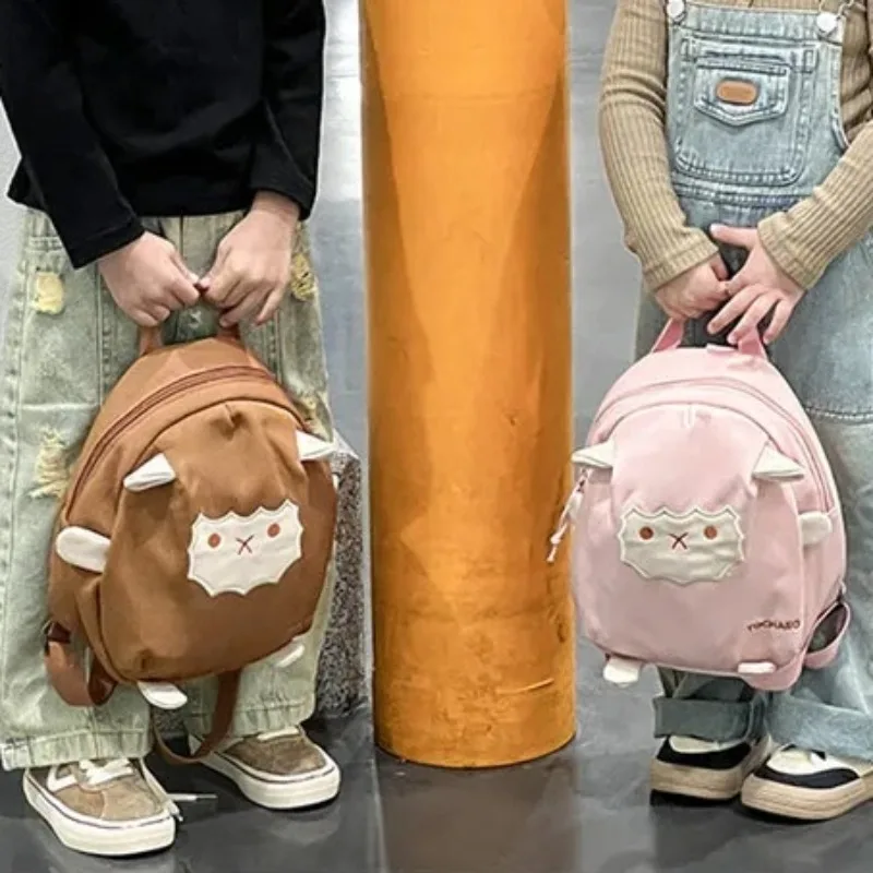 New Child Lightweight Crossbody Bag Cartoon Lovely Sheep Backpack Kids Versatile School Bag for Student Girl Boy