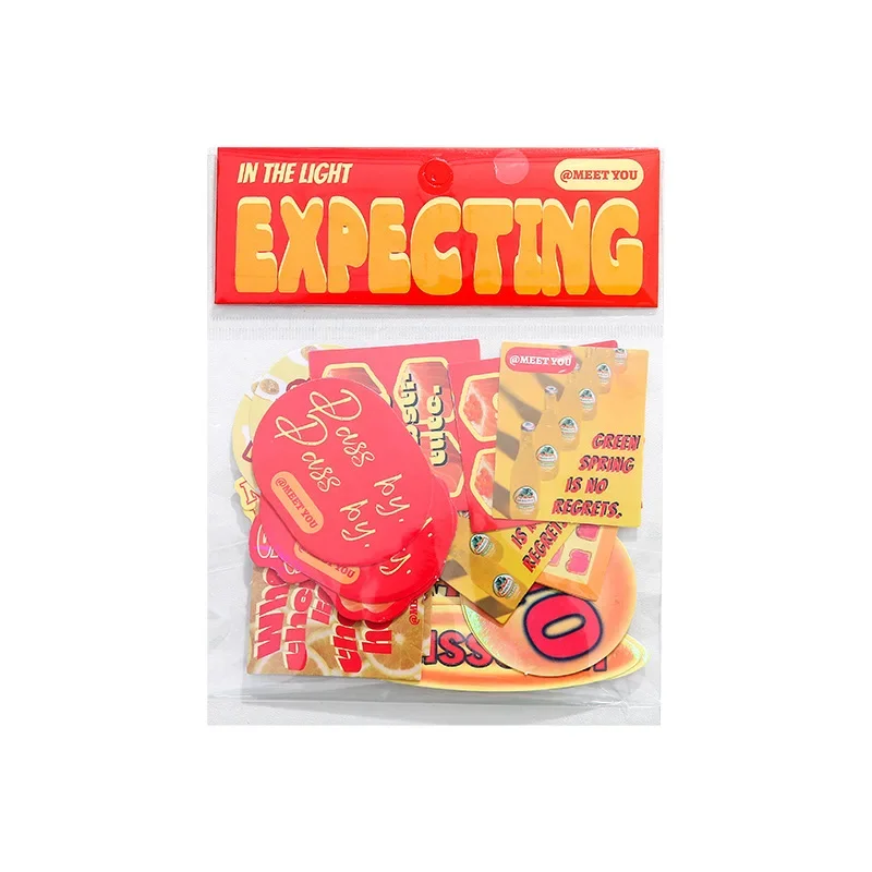 30 pcs/pack Korean Style Sticker Package Material Stickers DIY Notebook Base Material for Decorative Junk Journal Scrapbook