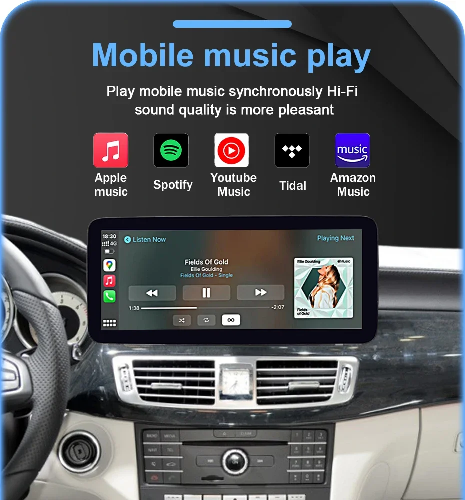 Kabelloses Carplay Android Auto 12,5-Zoll-Linux-Multimedia-Display für Mercedes-Benz CLS-Klasse W218 2010-2017 Bluetooth-Navigation – Detail 15