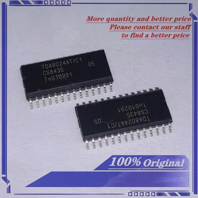 

1 шт./партия, TDA8024AT/C1 SOP-28-300mil TDA8024AT, новый оригинальный склад в наличии