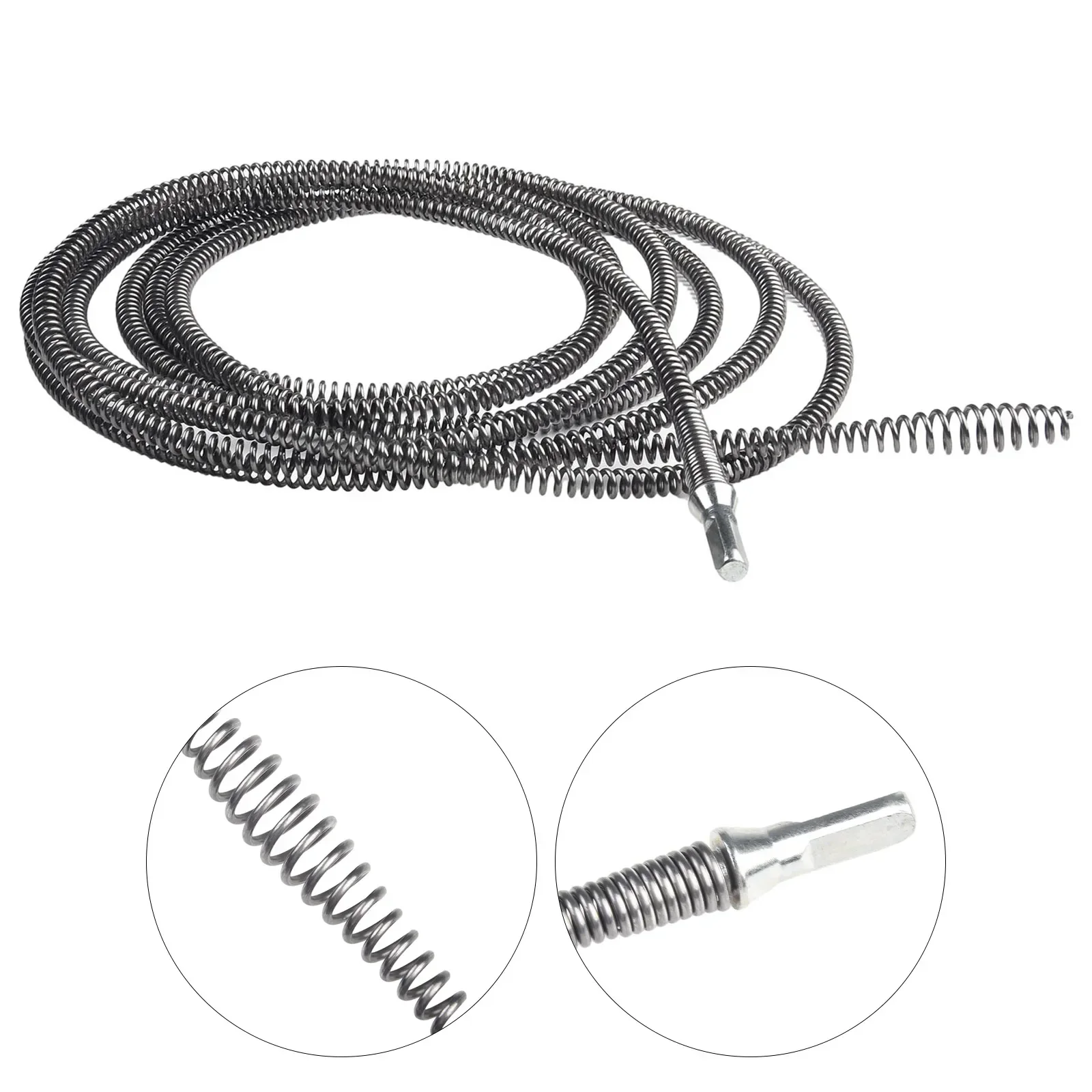 5m Pipe Dredging Tool Spring Pipe Sewer Drain Cleaner Machine Extension Sewer Drill Remover Bathroom Tool Accessories