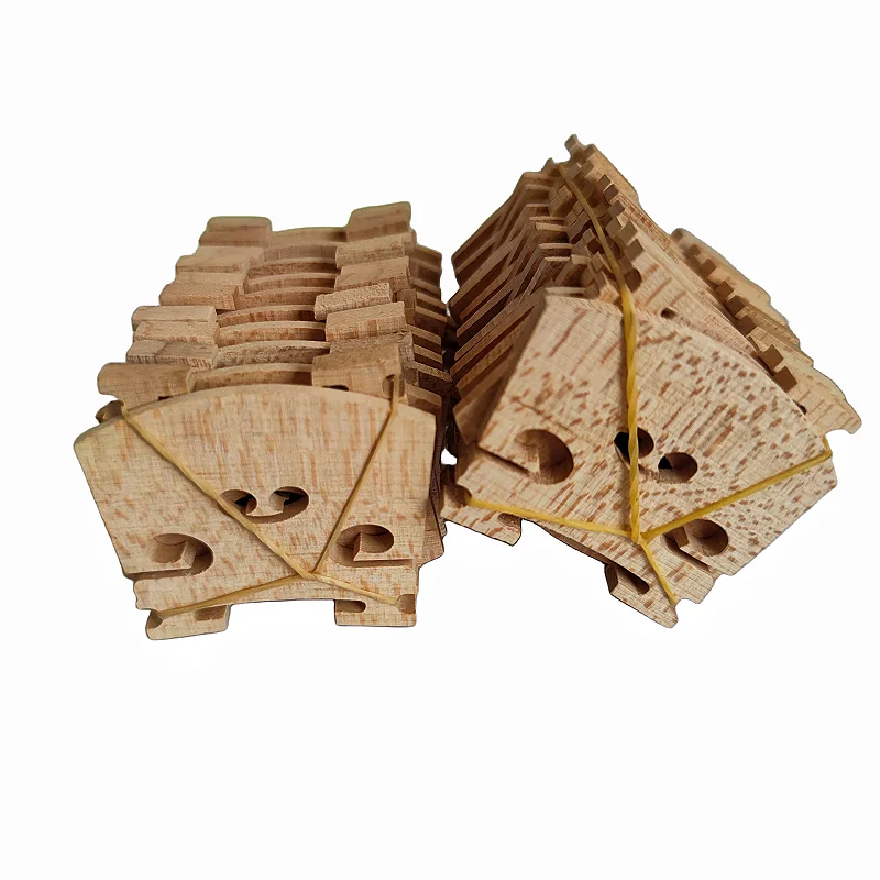 Violin Bridges maple wood 4/4 3/4 1/2 1/4 1/8 size violin parts 20pcs violin bridges