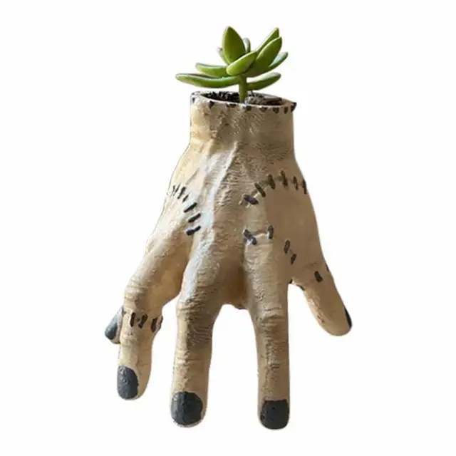 Családi Edények Kézi Dolog Szerda Halloween Gyanta Figura Légkör Addams A Virágdekorációkból Játék - Image 5