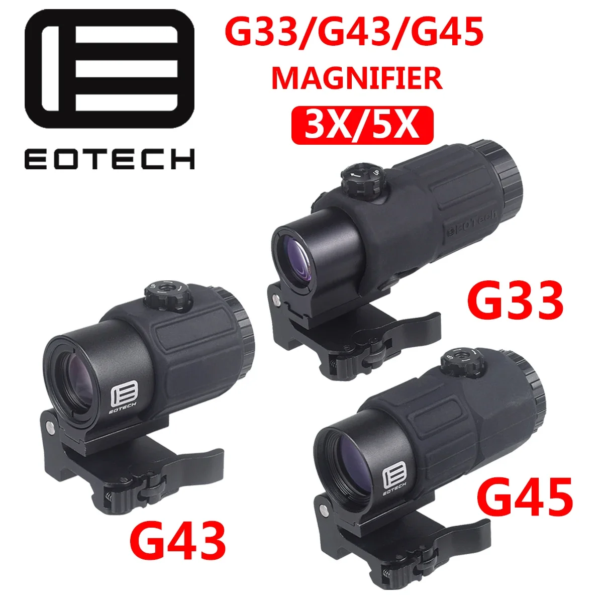 Eotech G33 G43 G45 Sight Fixed 3X 5X Magnifier Scope 551 552 553 558 Holographic Sight UNITY FAST OMNI FTC 2.26" Height Mount tactical magnifier scope rifle scope riflescope mount