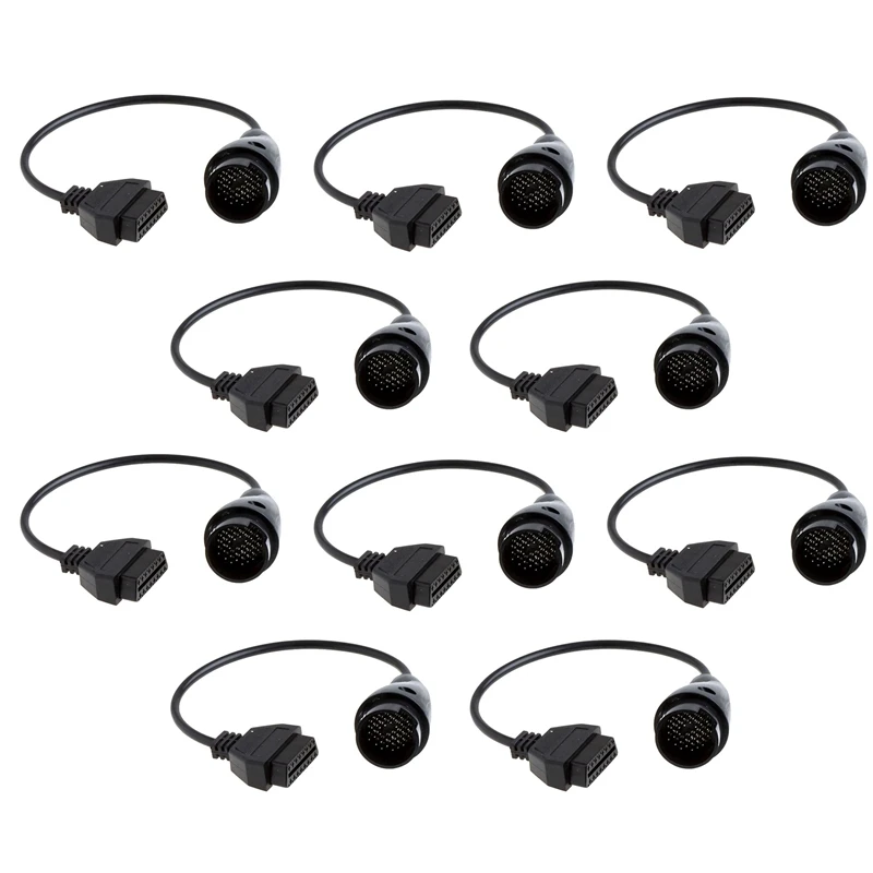 

10X For Benz MB 38 Pin To 16 Pin OBD2 OBD II Diagnostic Adapter For Mercedes 38 Pin OBD 38Pin Connector