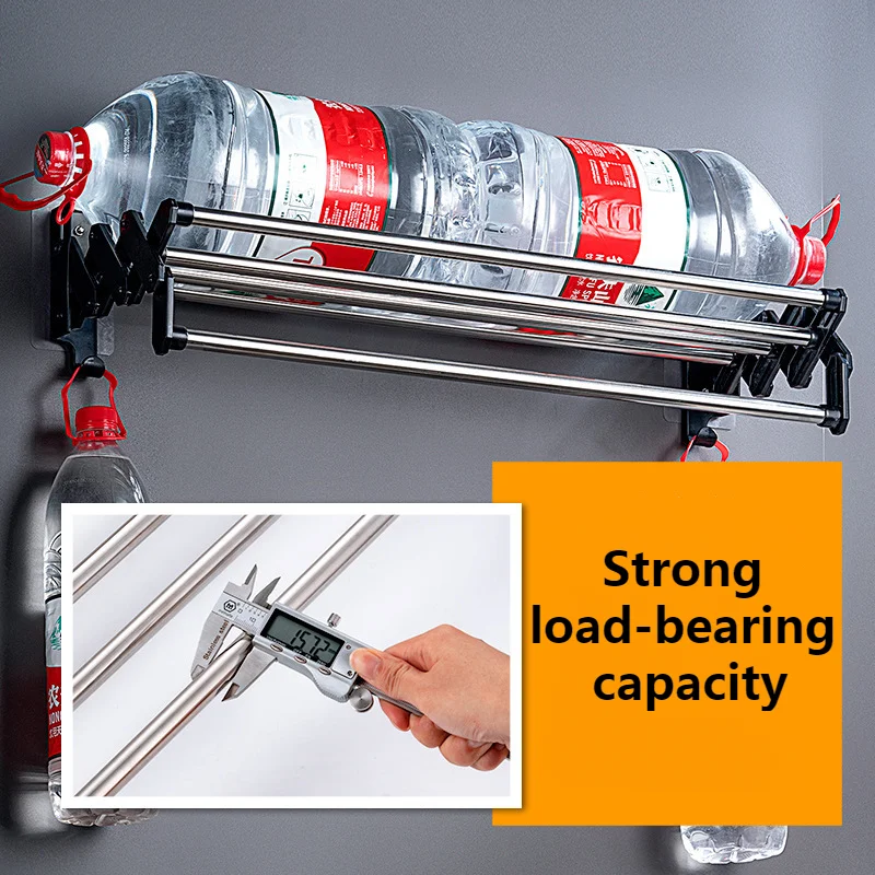 Bathroom Towel Bars Scalable Towel Storage Rack Multifunctional Hotel Bathroom Storage Rack Bath Holder Retractable Rod