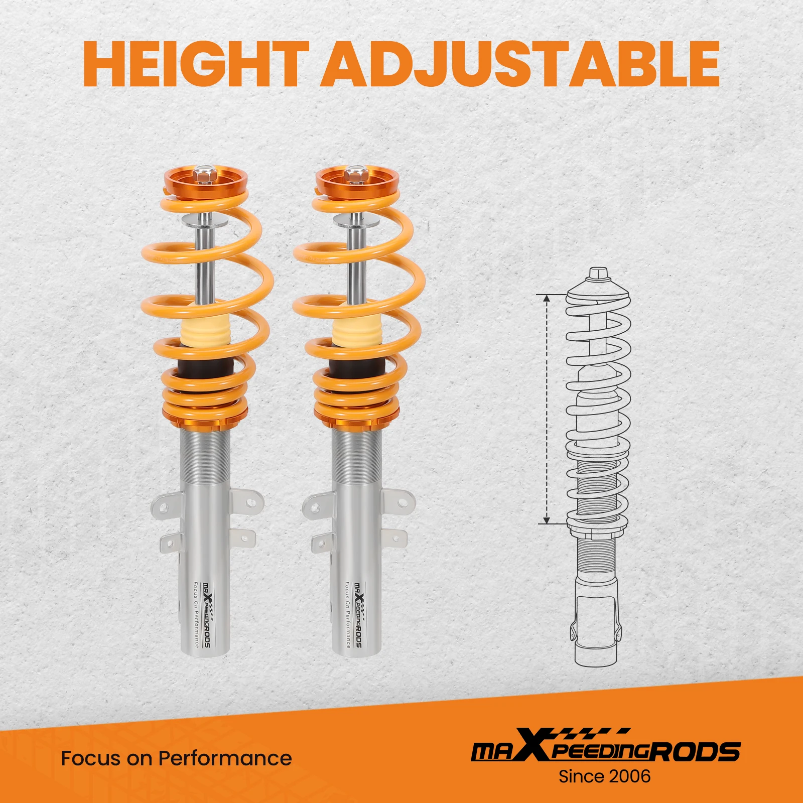 Lowering Coilovers Suspension Coil Spring Strut Kits for Citroen C4 2004-2013 Shock Absorbers Struts