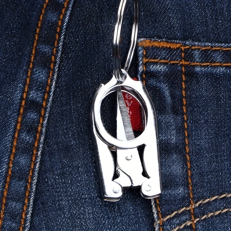 Forbici Da Viaggio A Forma Di Penna - Compatte, Antiaderenti, Con Sicurezza, Colore Bianco - Foto 6