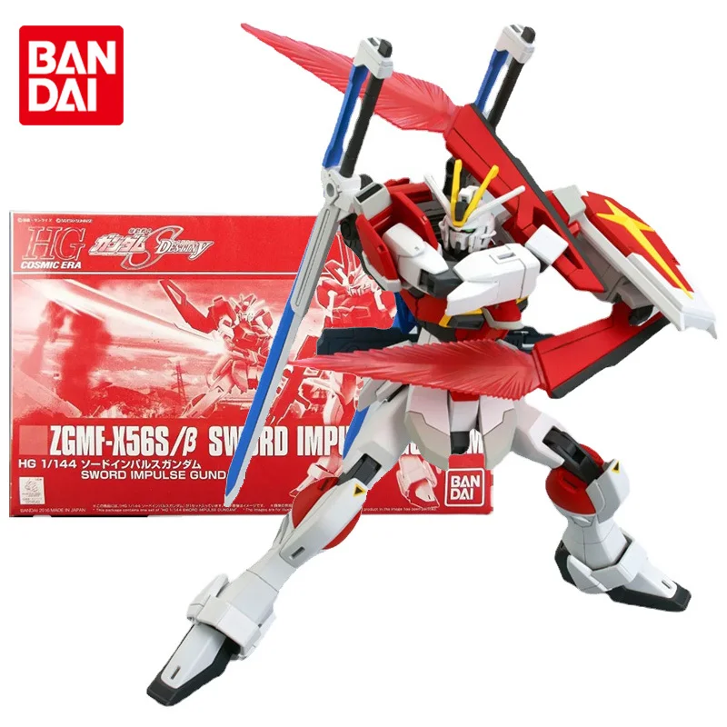 

Набор моделей Bandai Gundam, аниме фигурка HG 1/144 ZGMF-X56S/β меч, импульсная коллекция, аниме фигурка Gunpla, игрушки для детей