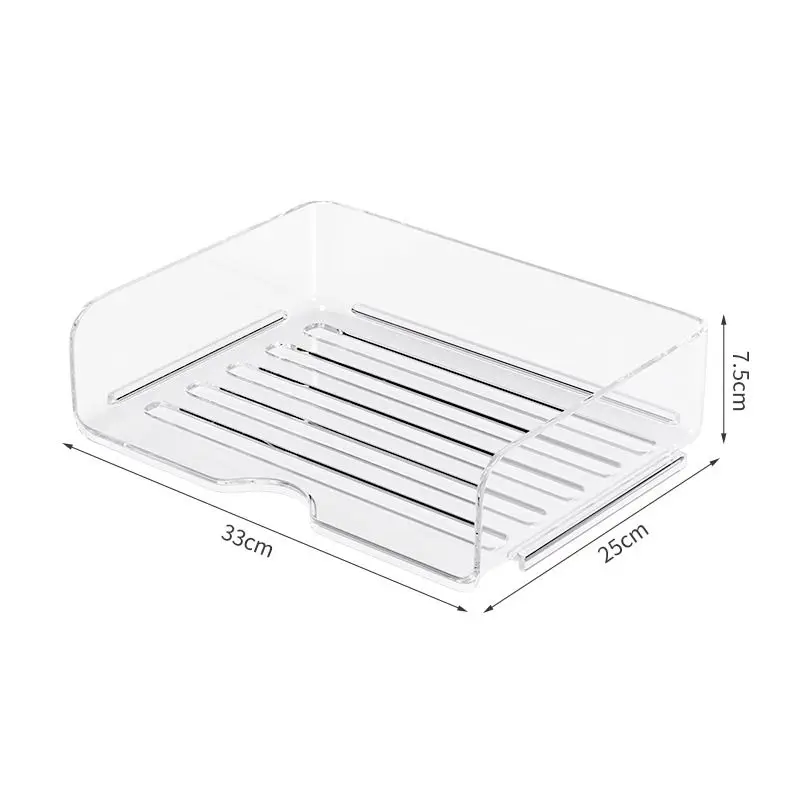 Transparent Fashion Magazine Storage And Organization Shelf Desktop Bookshelf Dust-Proof Storage Book Box For Writer Or Students