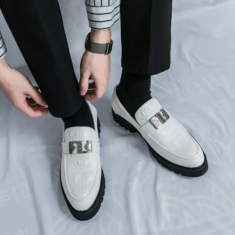 Sd8095879418f424e998a2c2cc94787234 Stylish VIPOL White Loafers for Men Slip-On Dress Shoes for Parties