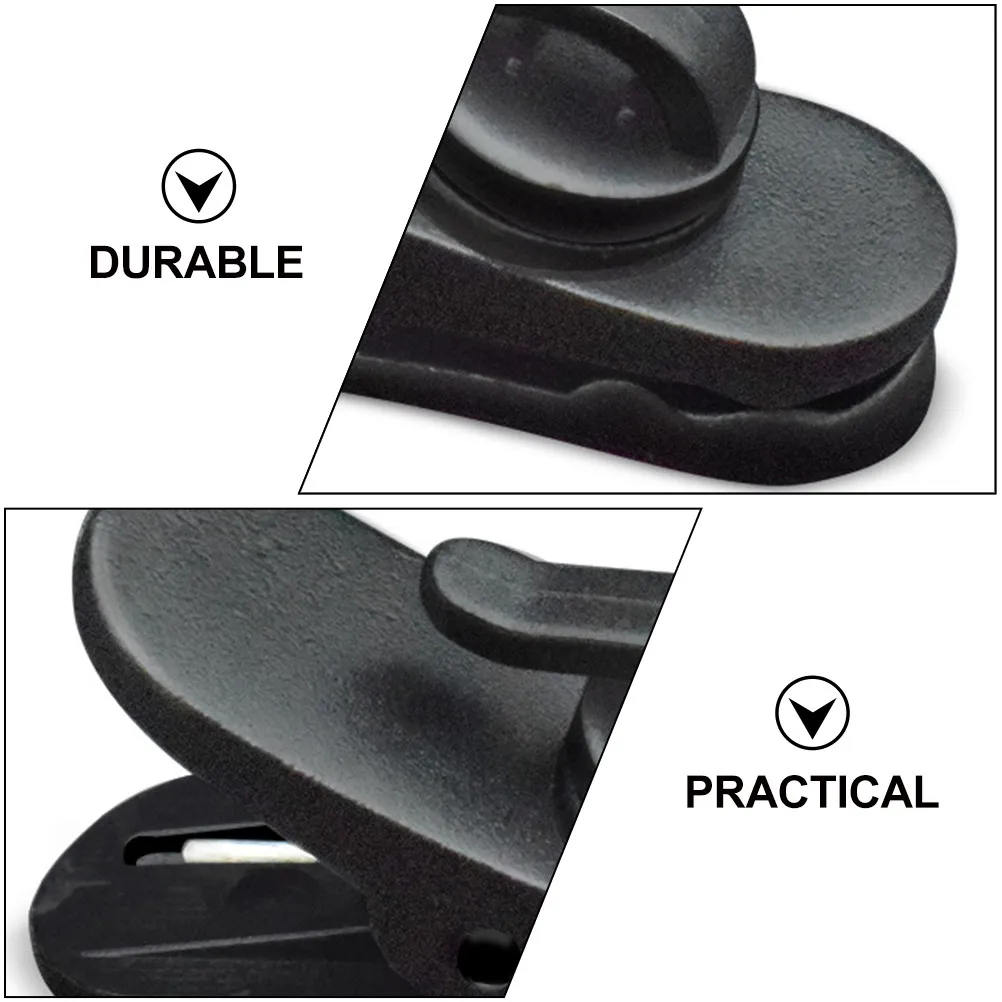 100Pcs 이어폰 클립 회전식 헤드셋 홀더 수직 수평 표면용 휴대용 경량 플라스틱 케이블 정리기