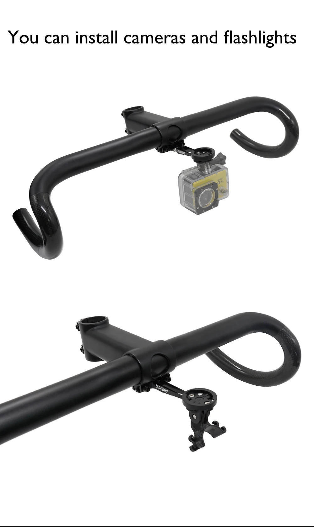 DARIMO ultraleichte Fahrradcomputerhalterung, Legierungshalterung, geeignet für IX2/IX4-Vorbau, 8,9 g, 8 Zifferblattstile, Fahrradzubehör – Detail 9