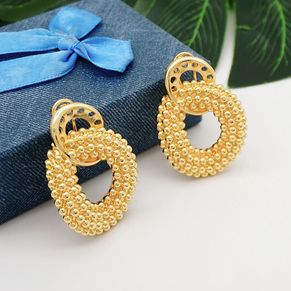 Designer Earrings | Gold Stunning Simple Earrings for Girls - PC Chandra