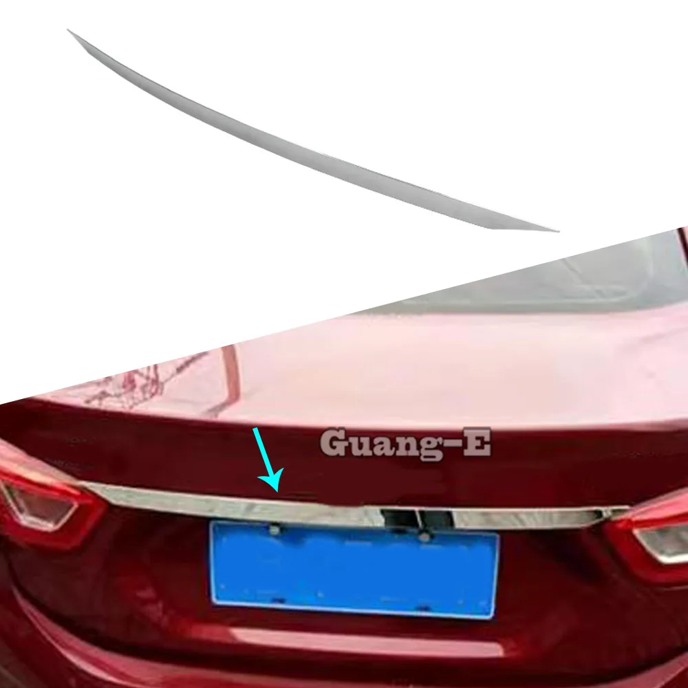 

For Chevrolet Cruze Sedan 2017 2018 2019 2020 2021 Body Trunk Cover Stainless Steel Rear Back Door Tailgate Frame Plate Trim