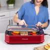 Indoor Smokeless Grill, 1500W Electric BBQ Grill and Non-Stick Grill Plates with Temperature Control, Removable Drip Tray, 3