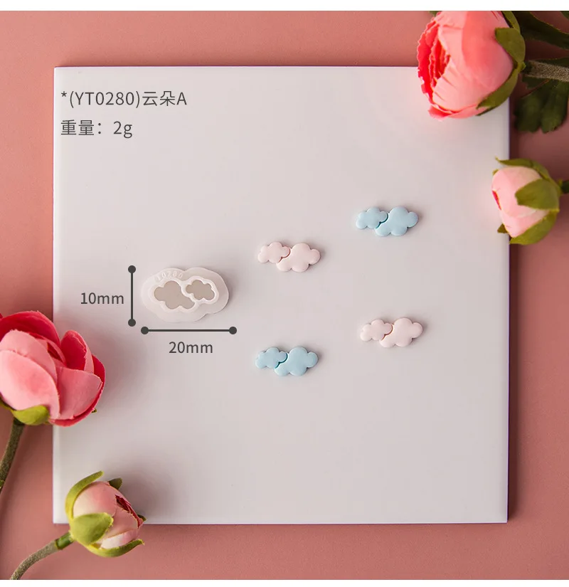 Description Picture 3 of itemMini Cloud Shape Polymer Clay Cutter 3D Clay Cutting Molds For DIY Earring Making Ceramic Jewelry Make Art Supplie Hobby Tool