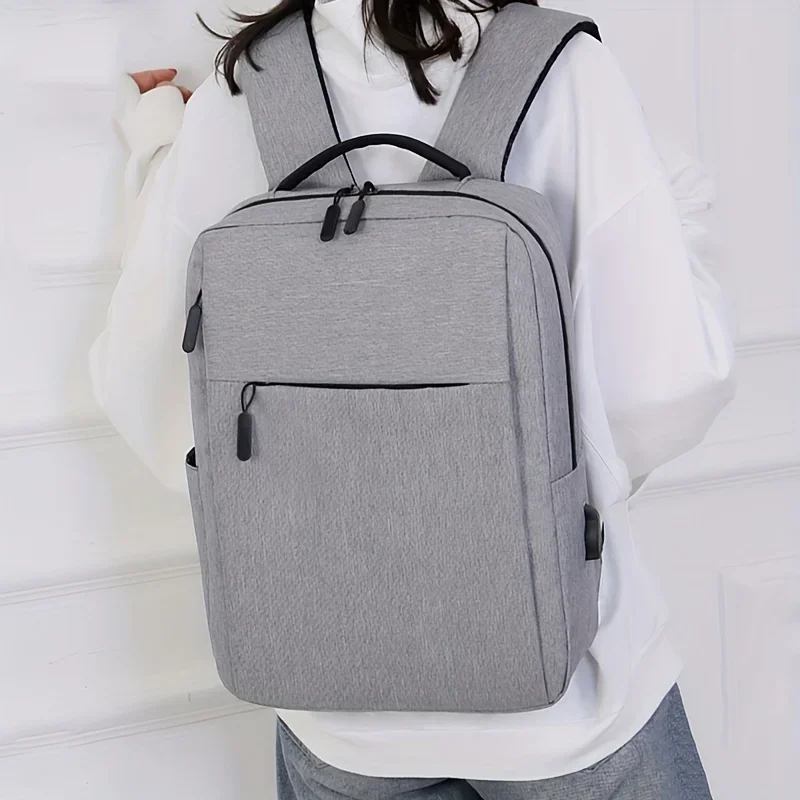 Large Capacity Travel Backpack, Zipper Closure, Men's Casual Computer Back Pack, Commuting Business Backpacks, Casual School Bag