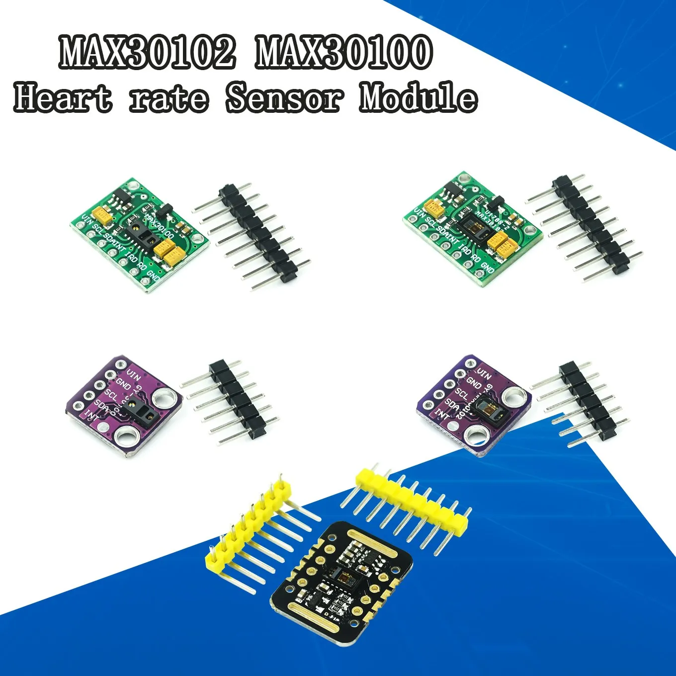 MAX30100-MAX30102-Heart-rate-Sensor-Module-Puls-detection-Blood-oxygen ...