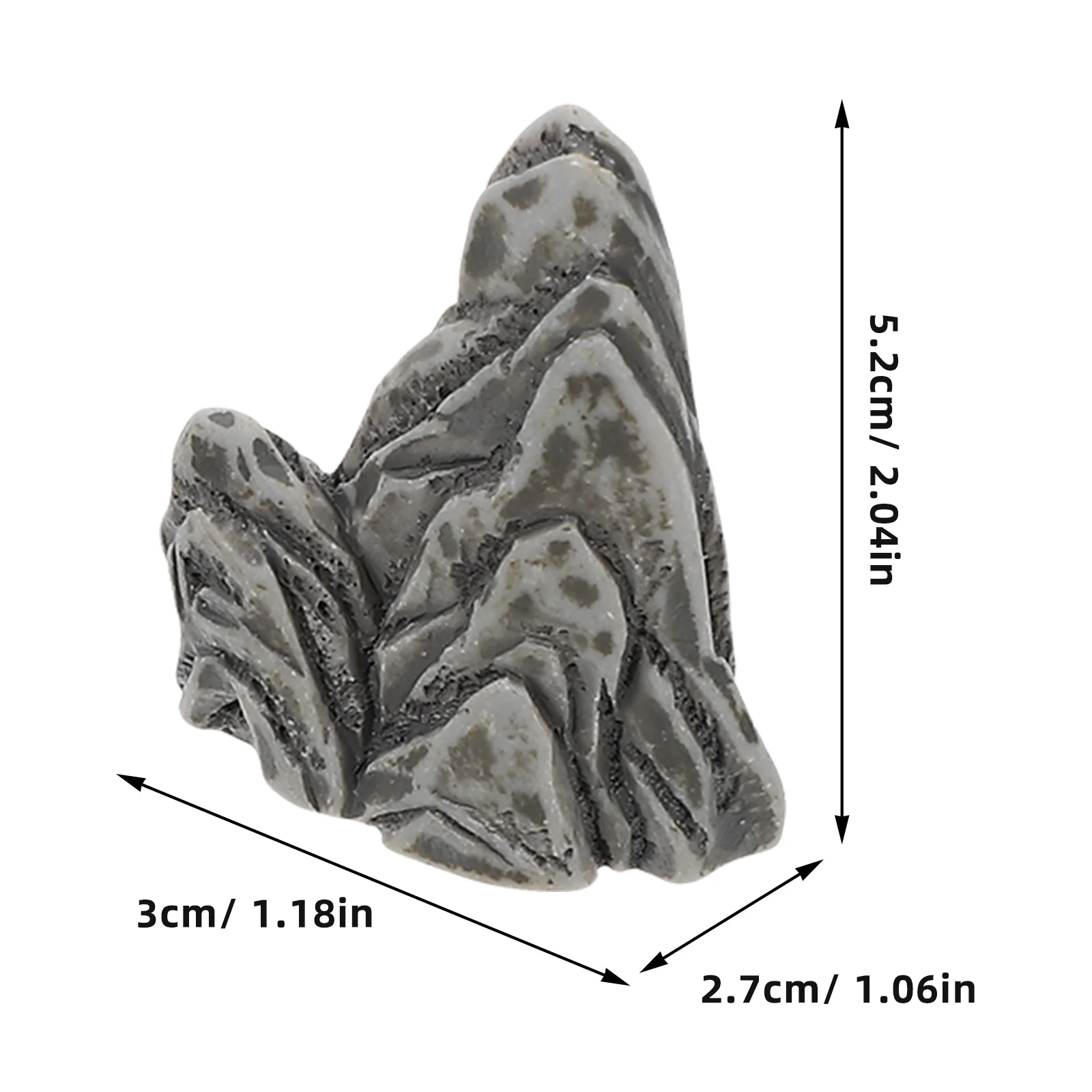 Artificial Mountain Rocks Fake Garden Stones Rockery Miniature Landscape Ornament Resin Simulation Decor Models Figurine 4 Pcs