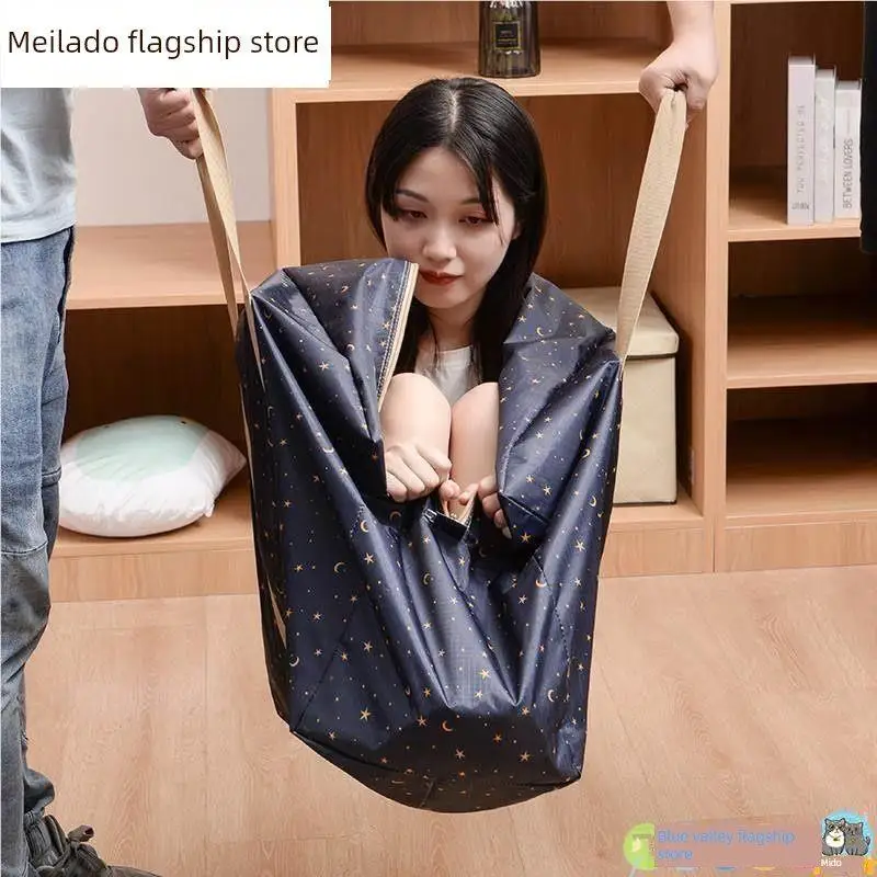 옥스포드 천 수납 가방 (옷, 배낭, 이불, 이사 짐, 유치원용) 방진 가방 고급 삼각형 스타일