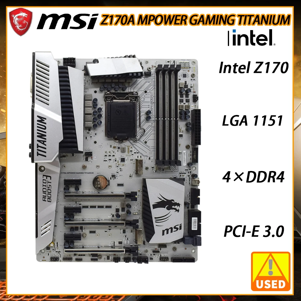 Msi Z170a Mpower Gaming Titanium Motherboard With Intel Z170 Chipset Lga  1151 Socket Supports Intel Corei7 I5 I3 Pentium Celeron - Motherboards -  AliExpress