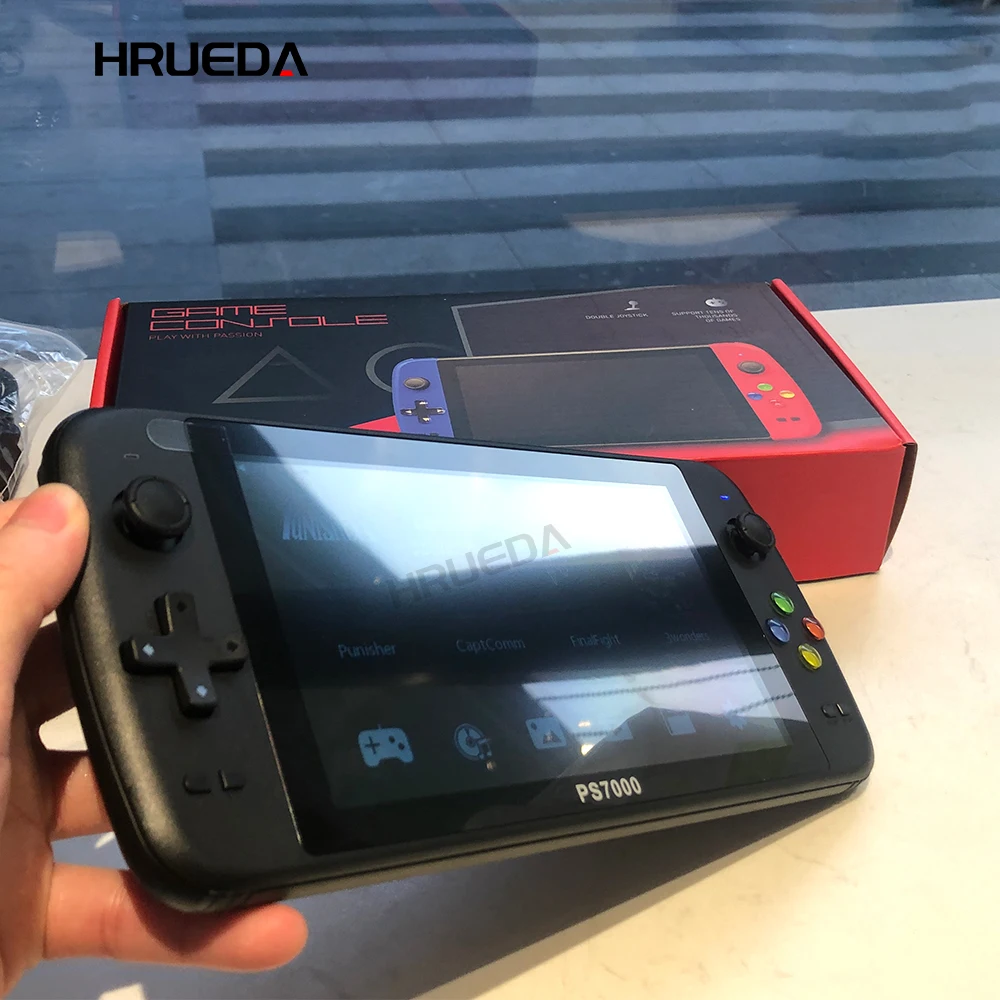 PS7000ポータブルHDビデオゲームコンソール PS7000 Portable Game Console with 2 Gamepads 7-Inch HD 32GB