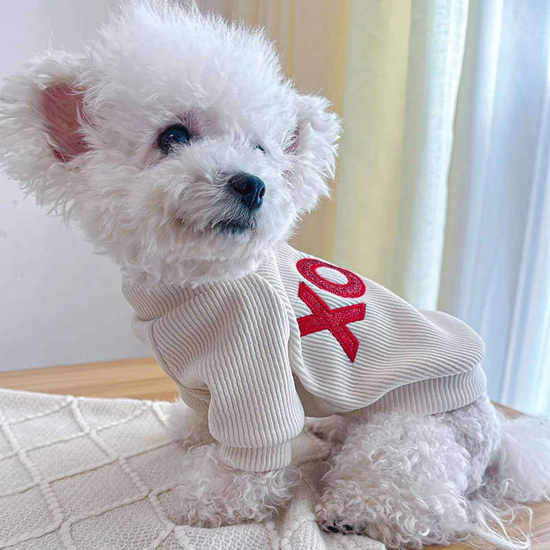 PETCIRCLE Dog Clothes Letter Hoodie For Small Medium Dog Puppy Cat All Seasons Pet Clothing Costume Pet Supplies Coat Jacket images - 6