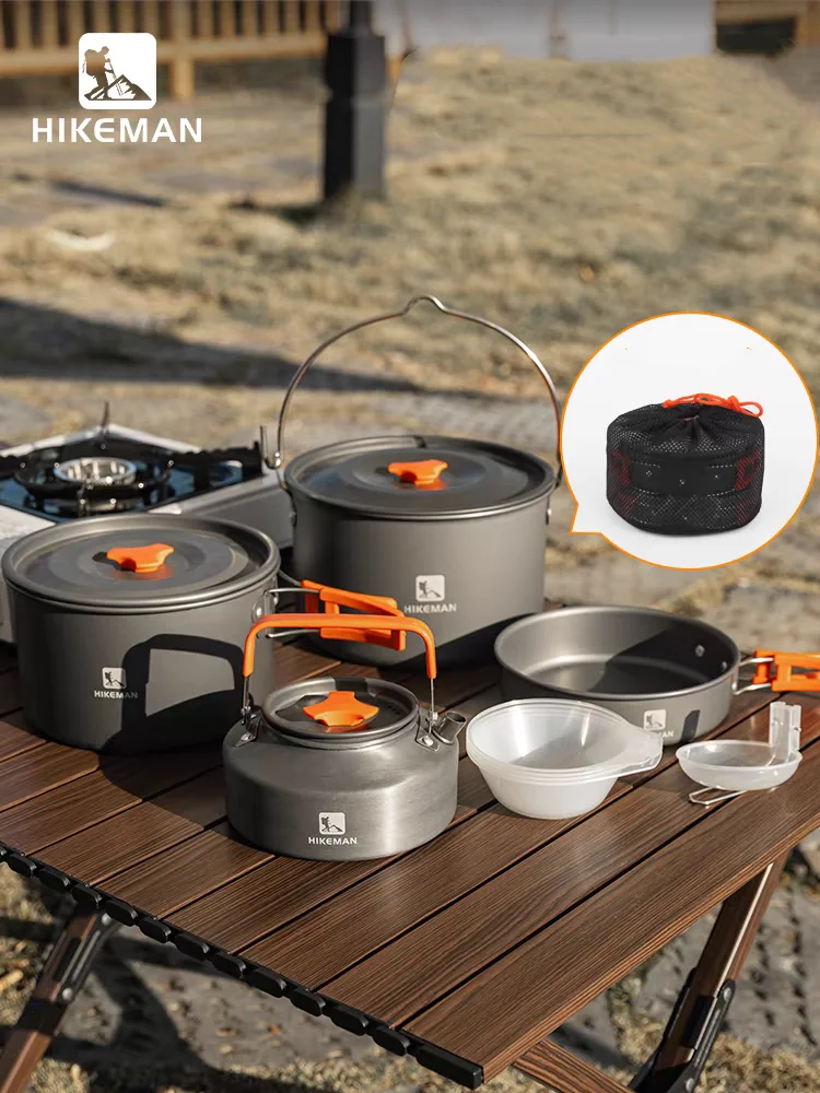 Odoland Camping Cookware Kit 14Pcs Camping Cookware Kit Outdoor
