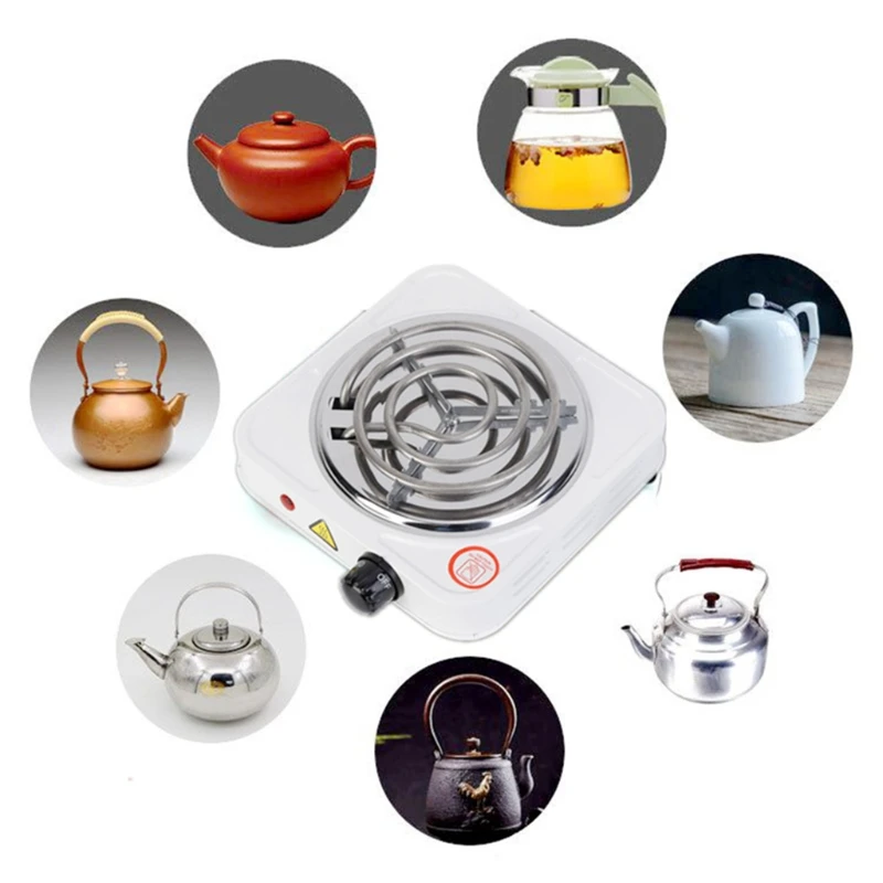 Mini Stove Electric Single Burner Compact and Portable, Adjustable  Temperature Hot Plate 1000W Multifunctional Home Heater - AliExpress